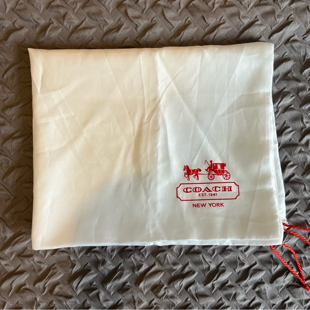 Coach White Dust Bag